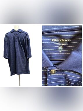 Pebble Beach Polo Golf Shirt #2 Striped